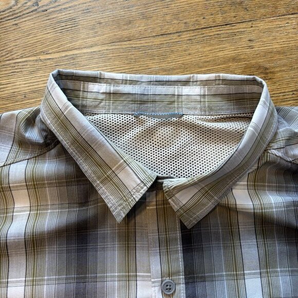 Columbia Long Sleeve Shirt Mens XL Plaid Supplex Nylon Outdoor Fishing Vented - Picture 7 of 16